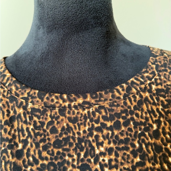 Talbots Leopard Print Tie-Front Dressy Tee XSmall - Picture 5 of 8